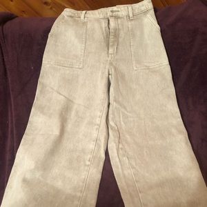 Cropped wide leg pants. Size 2